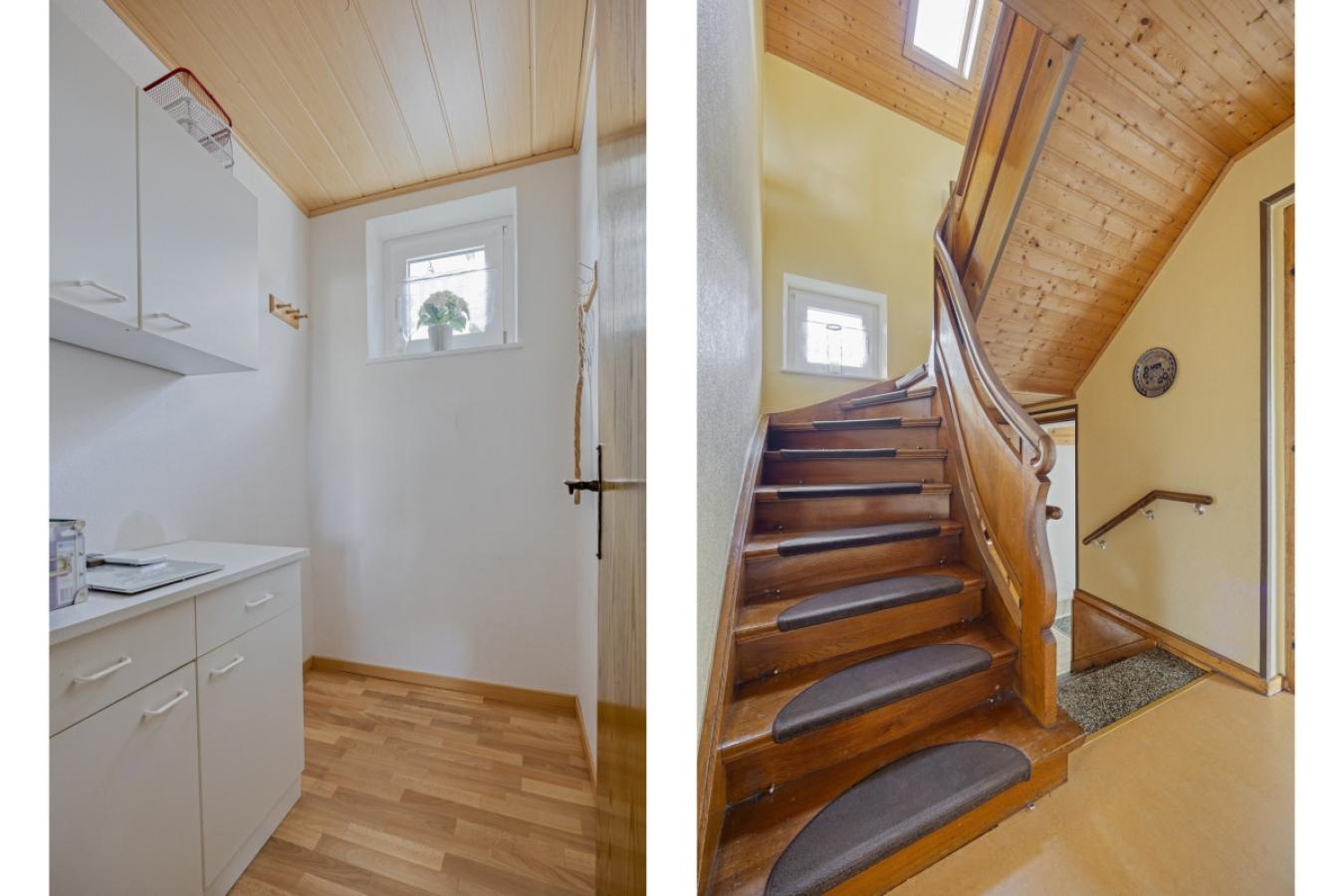 Abstellraum und Treppe