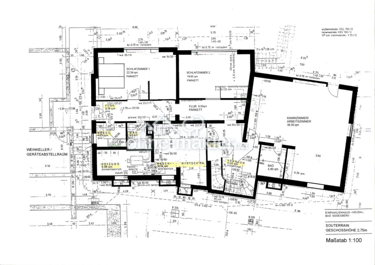 Grundriss Souterrain