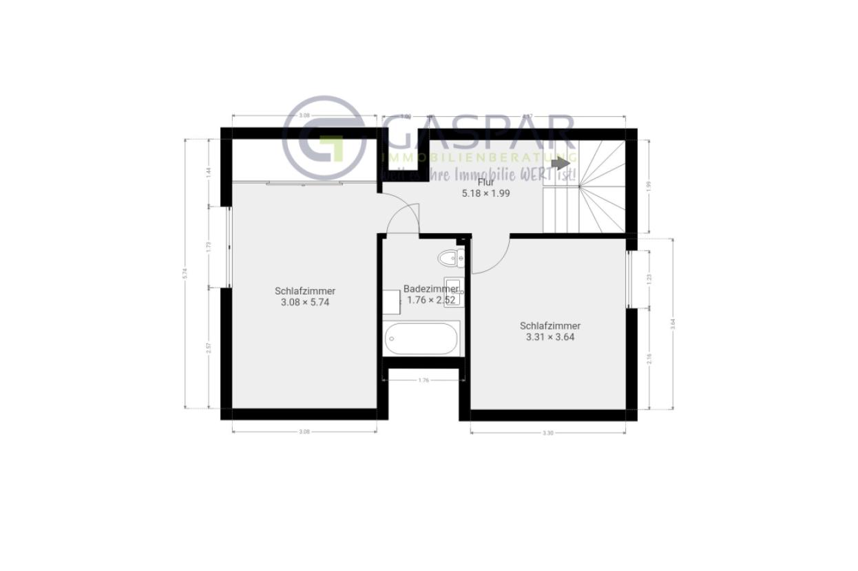 Grundriss Obergeschoss