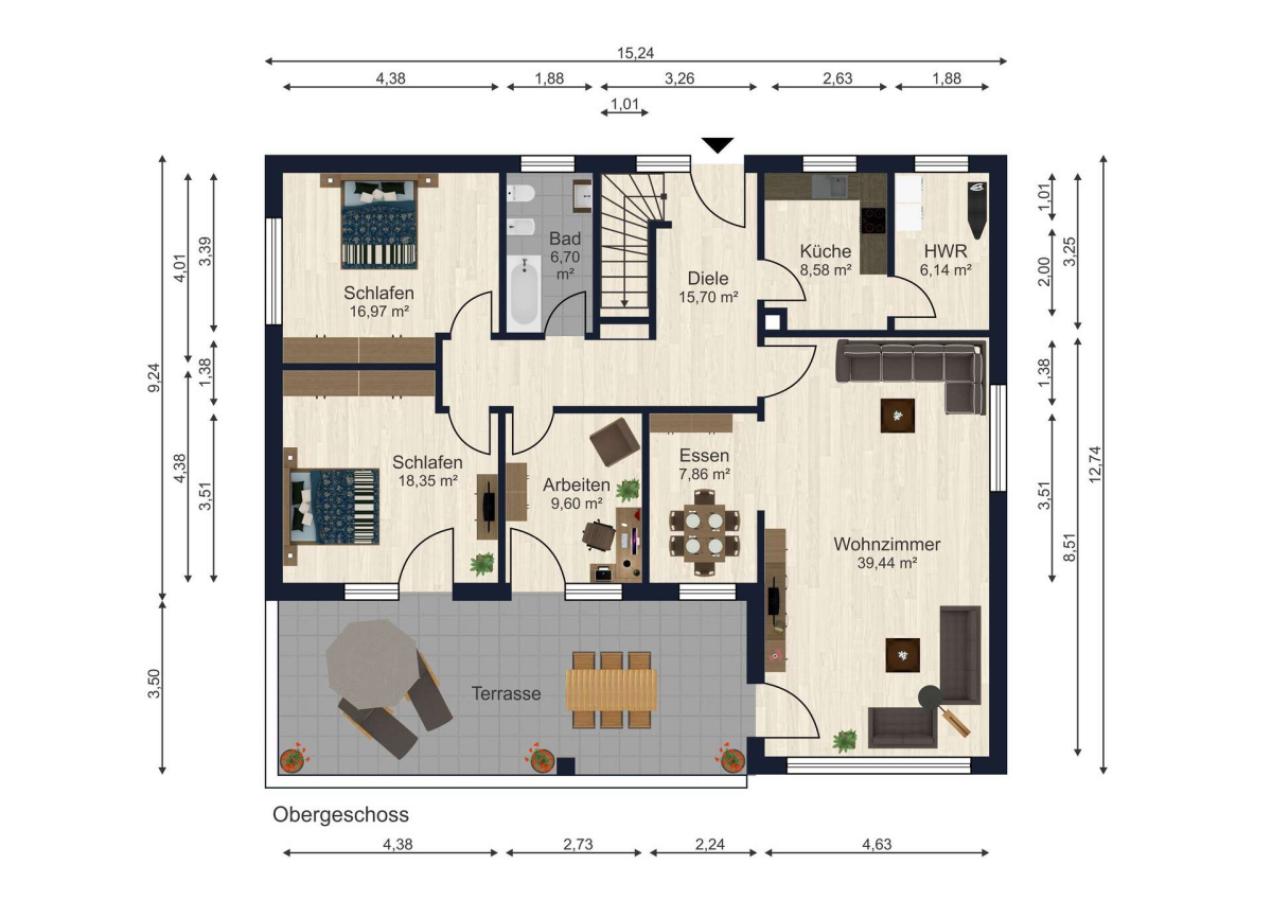 Grundrisse Obergeschoss