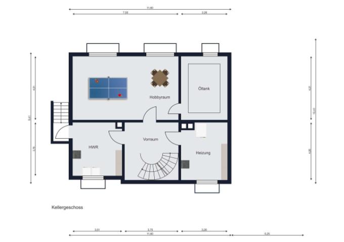 Grundriss Kellergeschoss