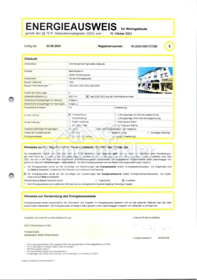 Energieausweis Seite 1