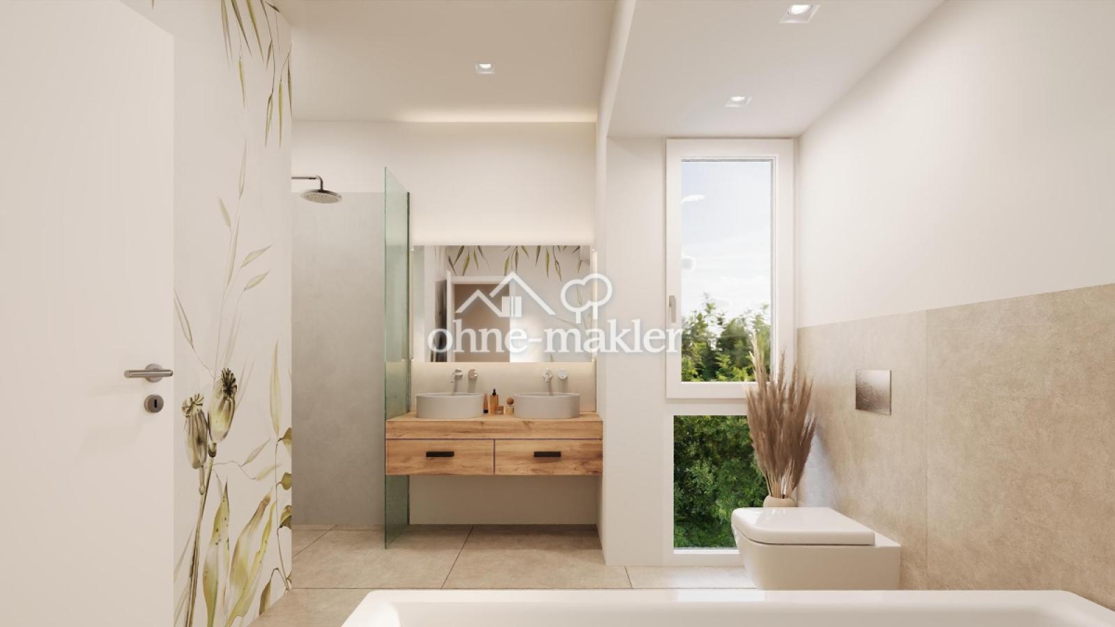 Helles Bad mit Wanne & Dusche