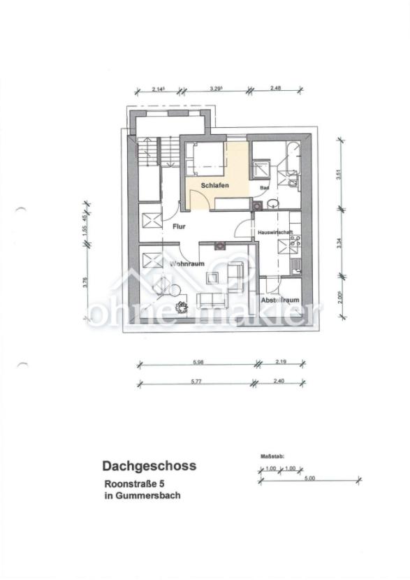 Dachgeschoß Grundriss