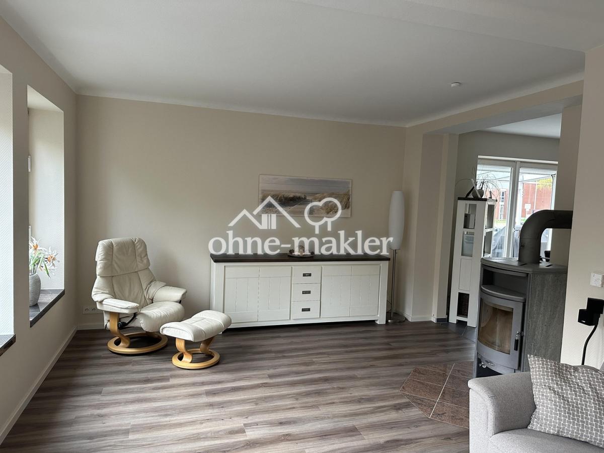 Wohnzimmer mit Kaminofen