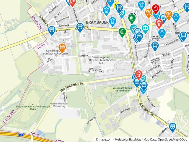 Kartenausschnitt Objektstandort