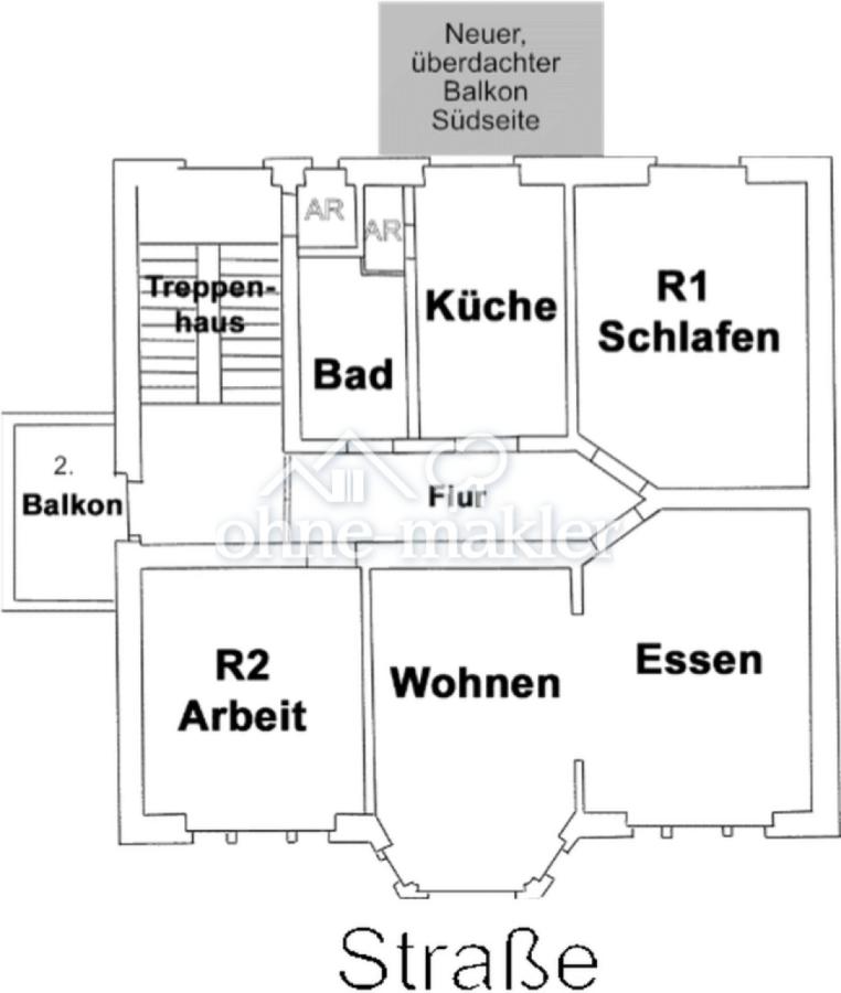 Aufteilung der Räume