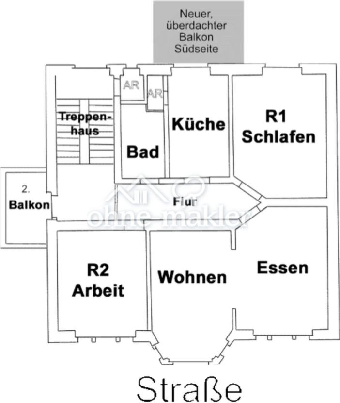 Aufteilung der Räume