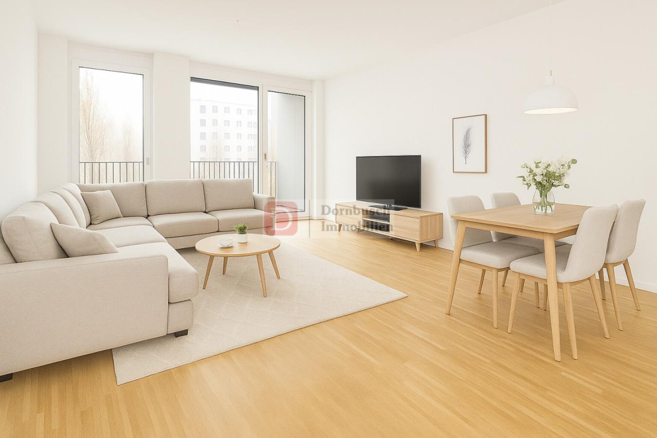 Wohn- und Essbereich - Virtual Staging