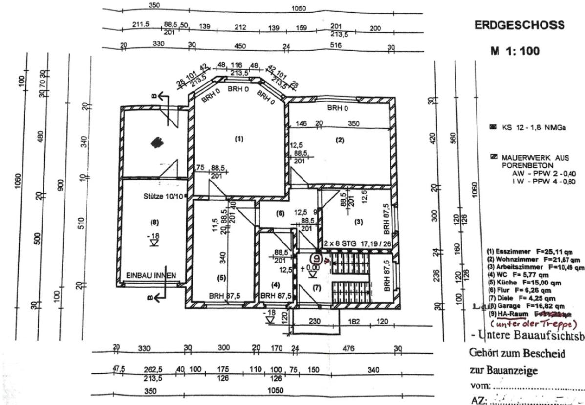 Grundriss Erdgeschoss
