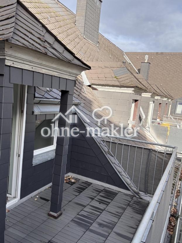 Blick auf die Dachterrasse