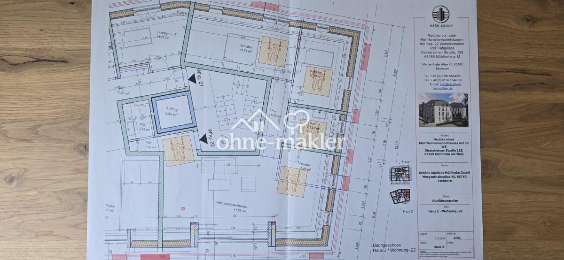 Grundriss Wohnung  Nr. 22