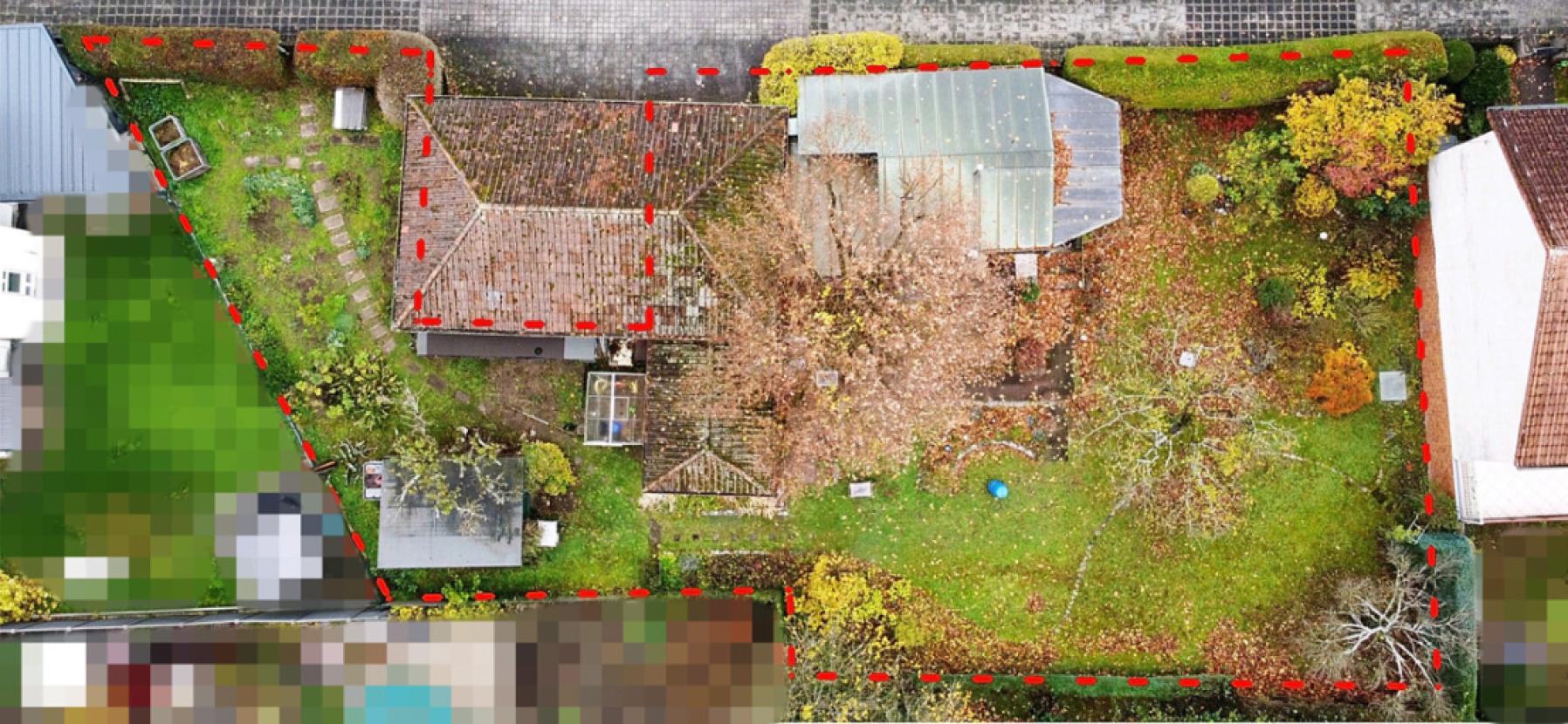 Draufsicht Markierung