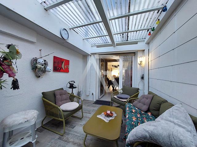 Geschützter Terrassenbereich