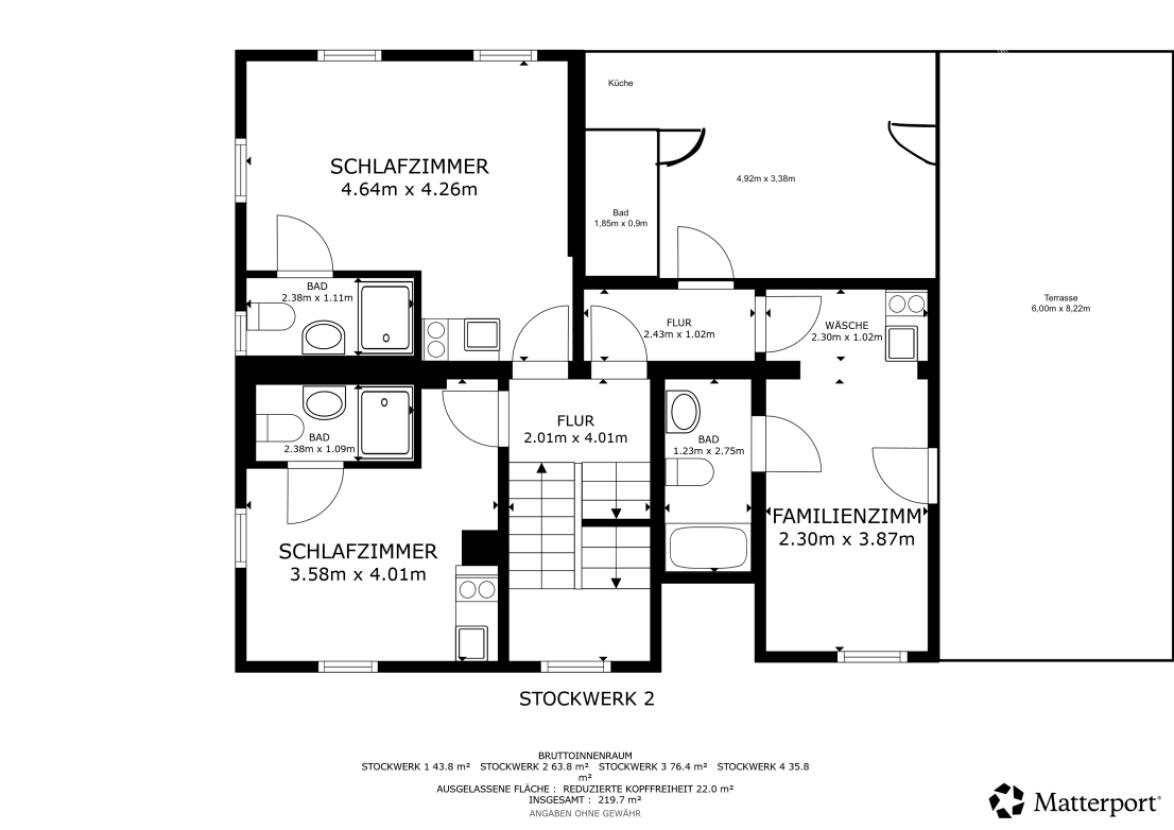 Grundriss 1. Obergeschoss