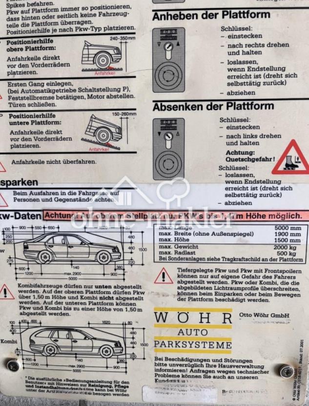 Garagen-Anforderungen