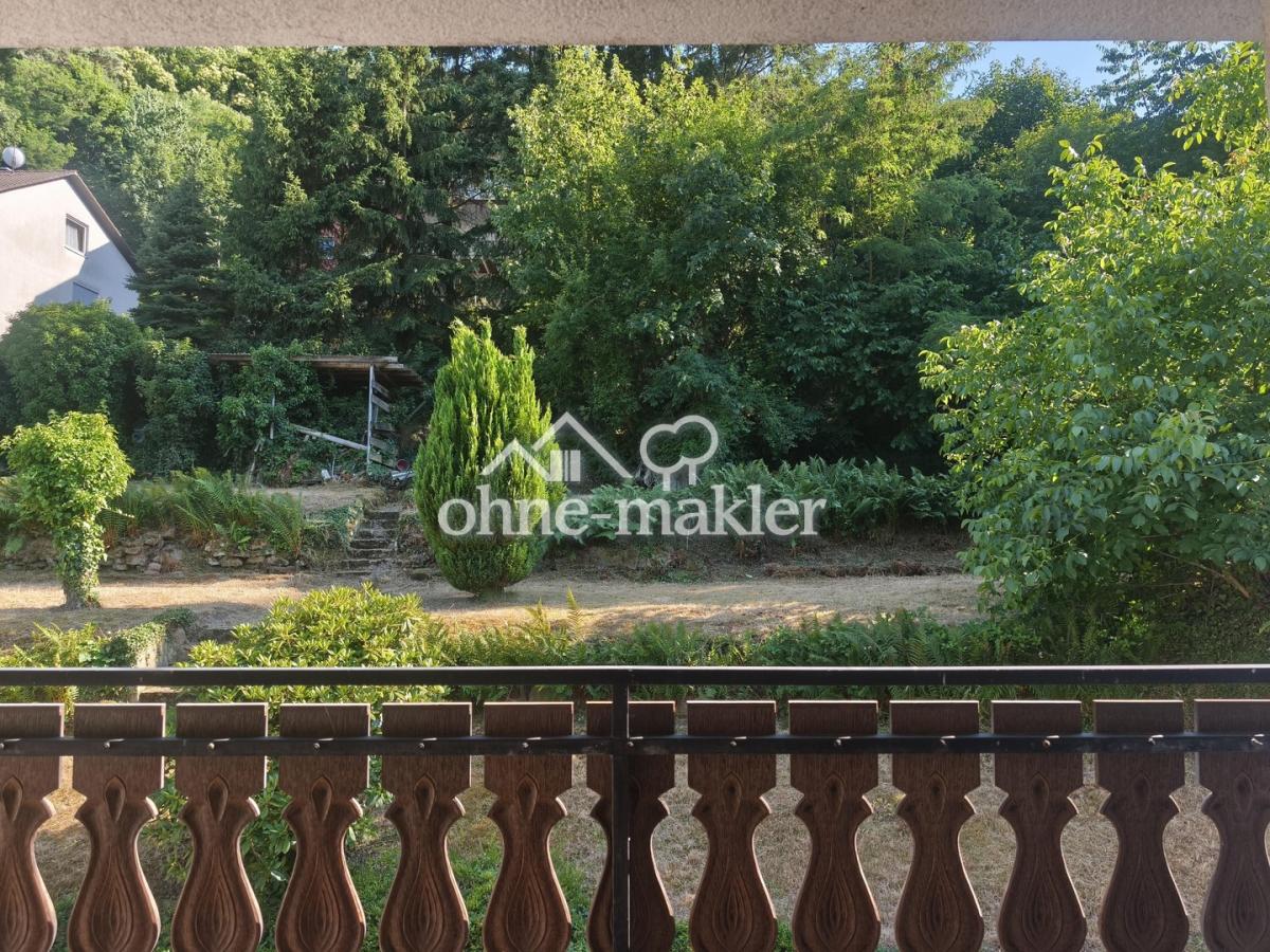 Balkon Sicht gen Garten