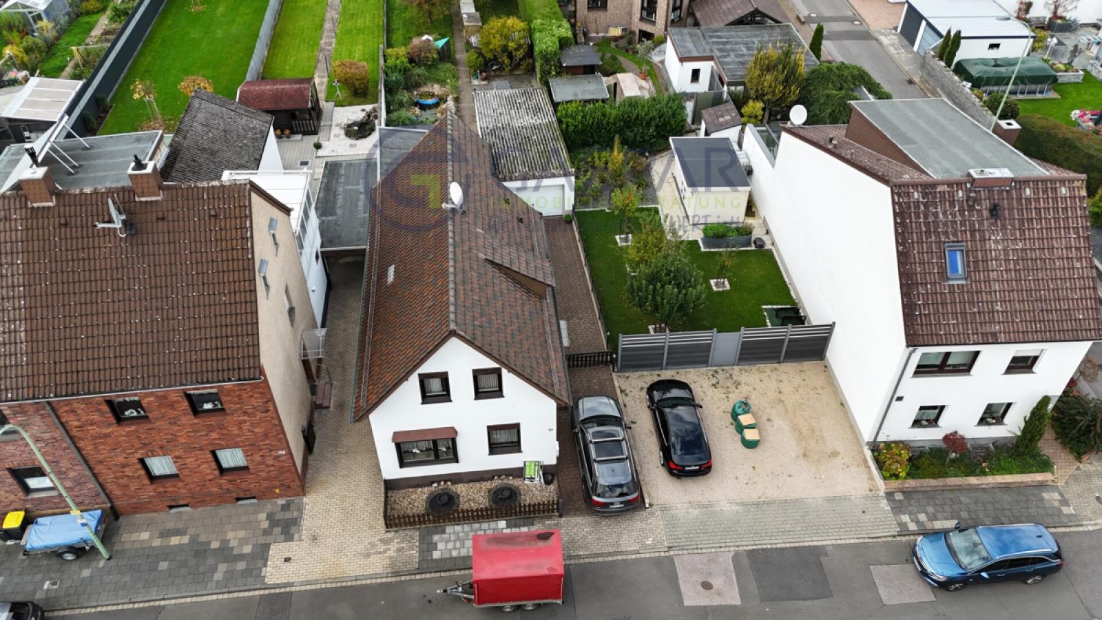 Luftaufnahme Straßenseite