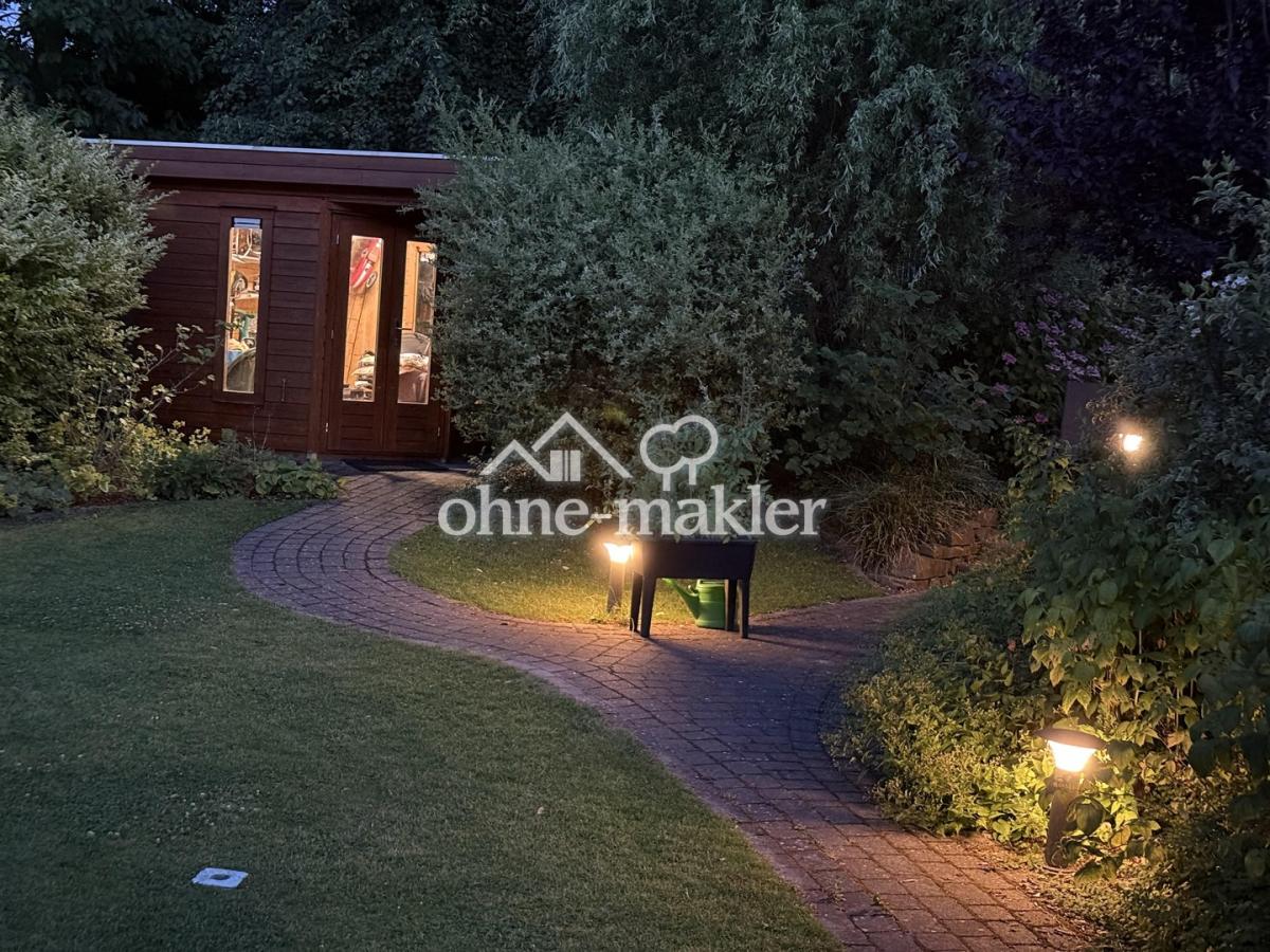 Gartenhaus mit Licht