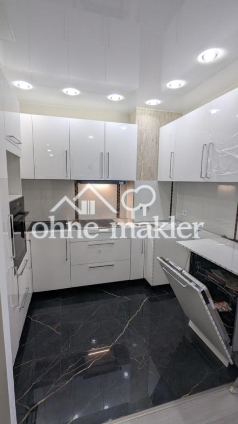 Küche in der Einbauphase