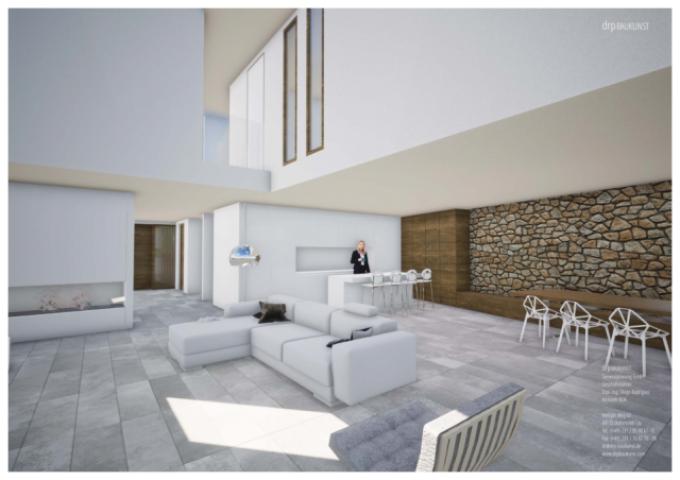 Perspektive offener Wohnbereich EG