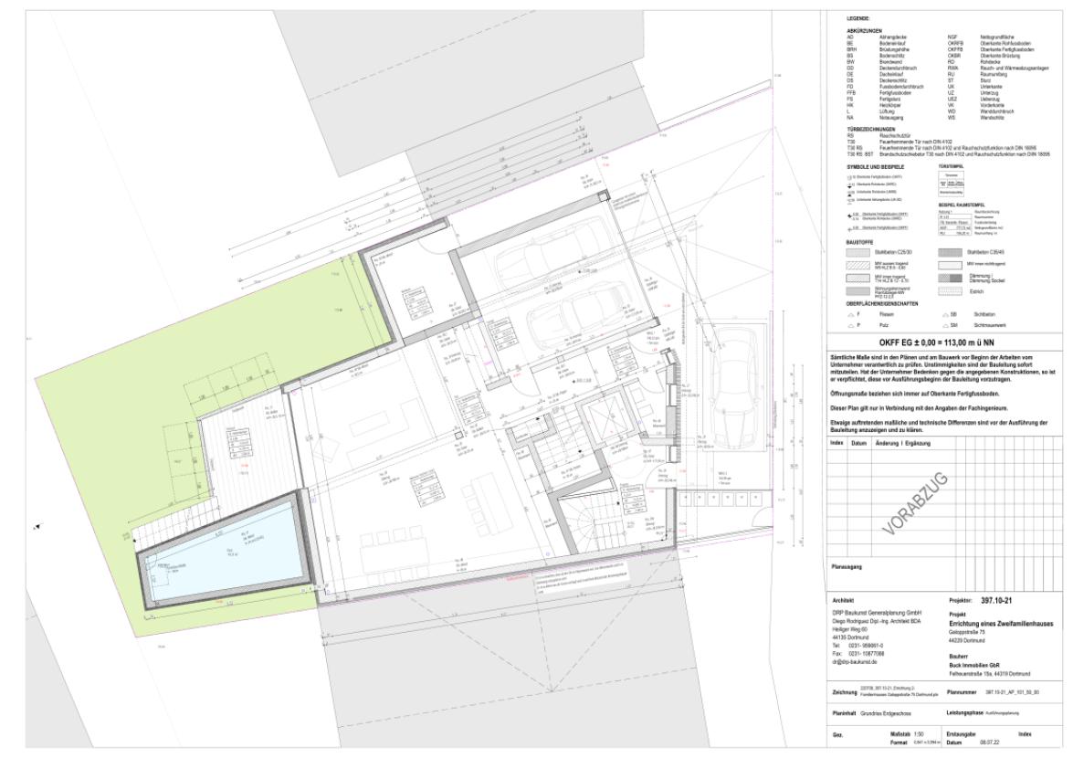 Mustergrundriss Erdgeschoss