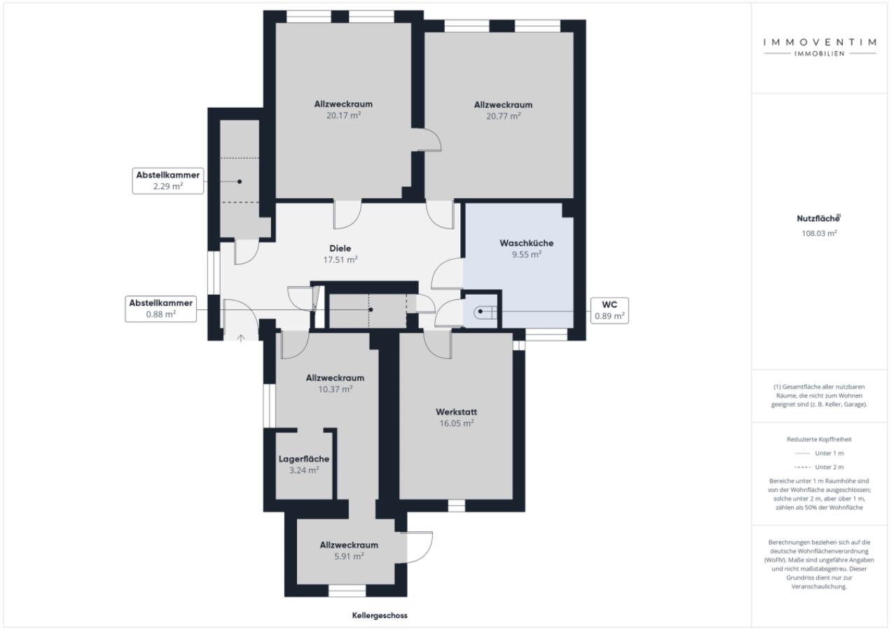 Grundriss Kellergeschoss