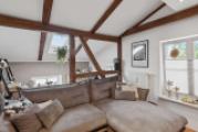 Wohnzimmer im Dachgeschoss