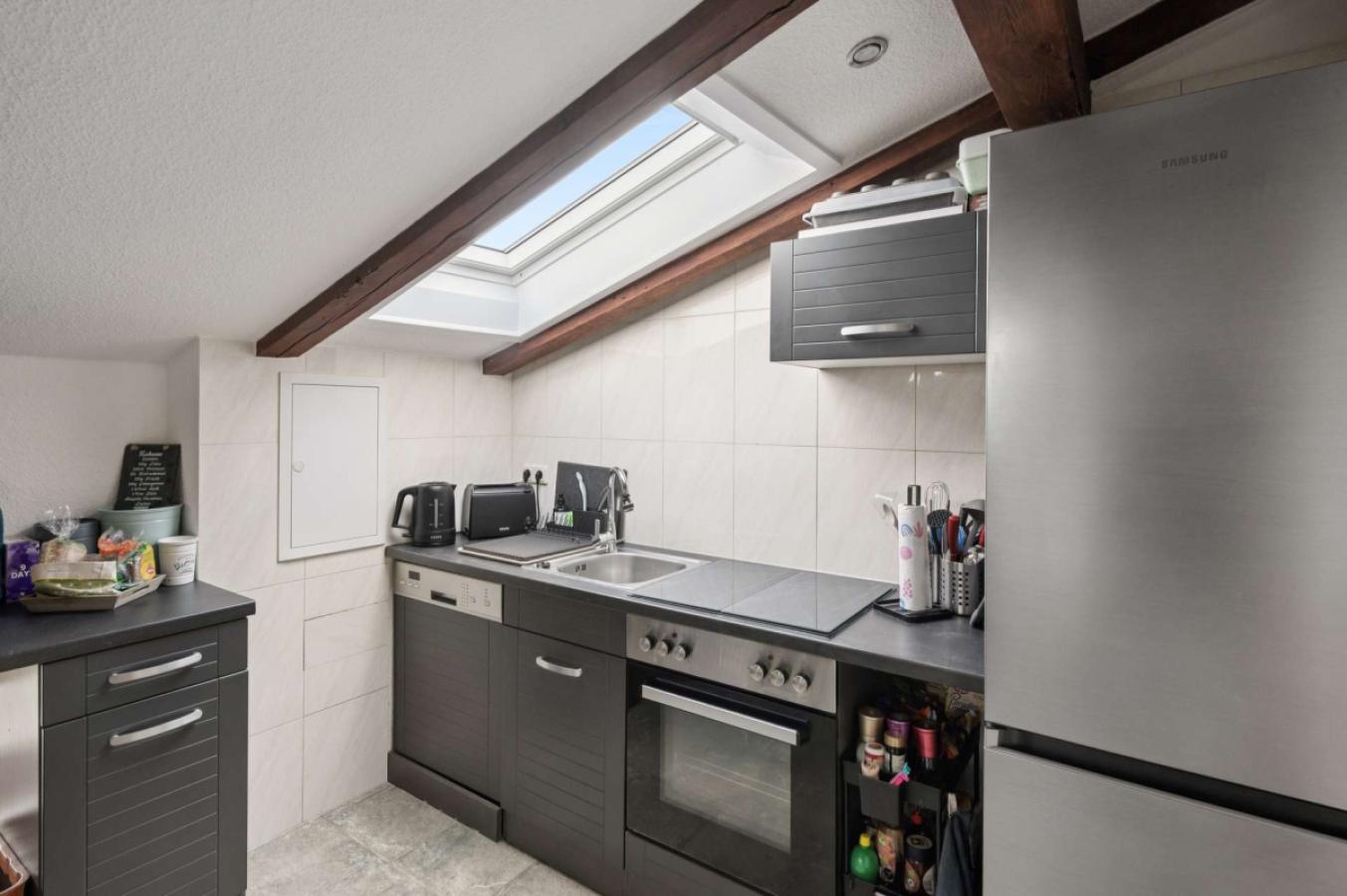 Küche im Dachgeschoss