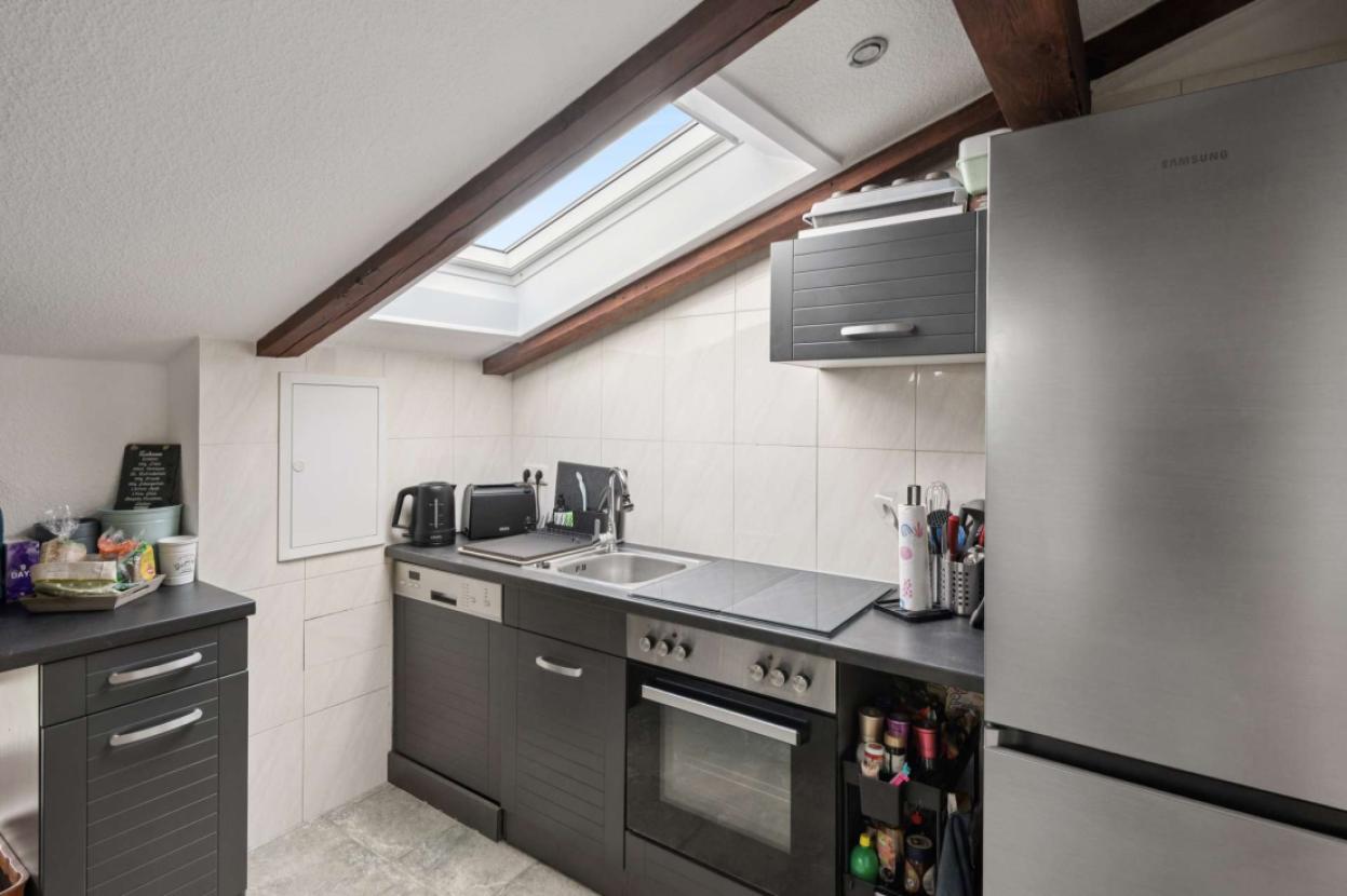 Küche im Dachgeschoss