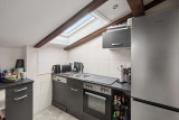 Küche im Dachgeschoss
