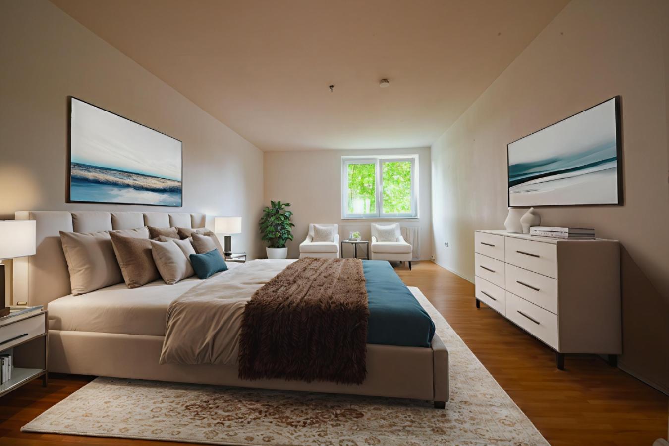 Virtual Staging Schlafzimmer