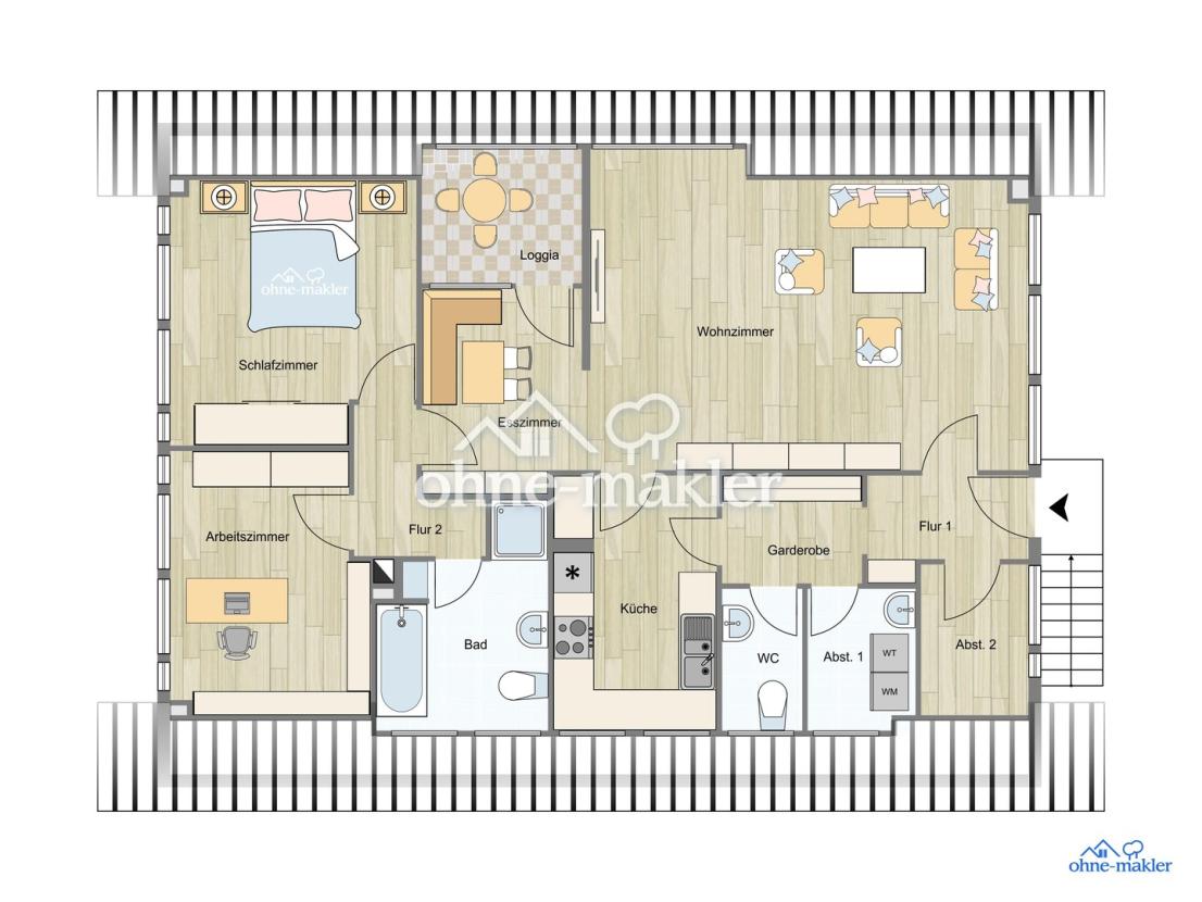 Grundriss Dachgeschoss
