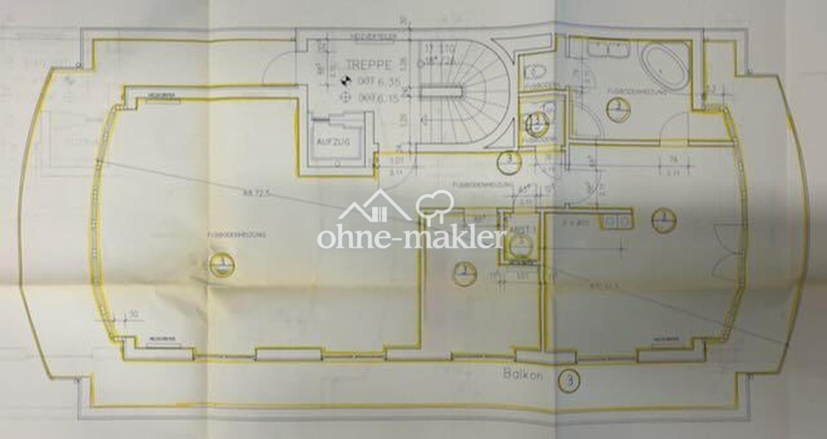 Grundriss 2.OG, Penthouse