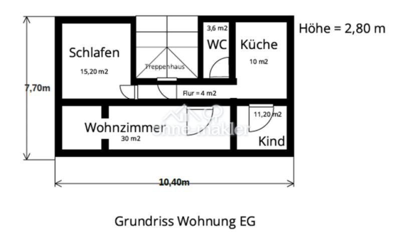 Grundriss WHG im EG und OG 