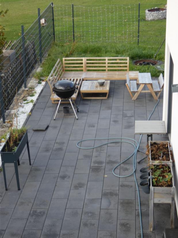 Blick auf die Terasse