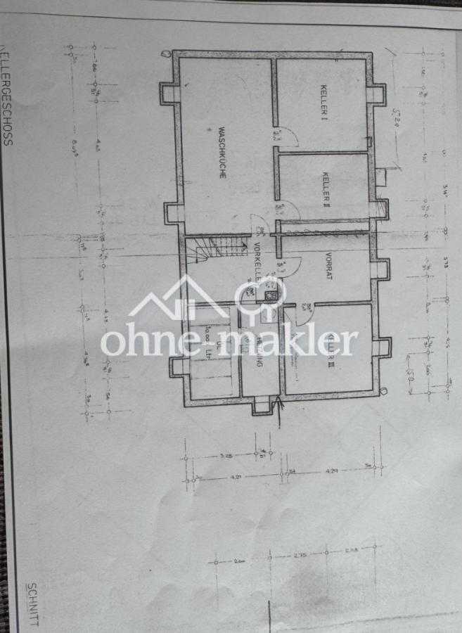 Grundriss Keller