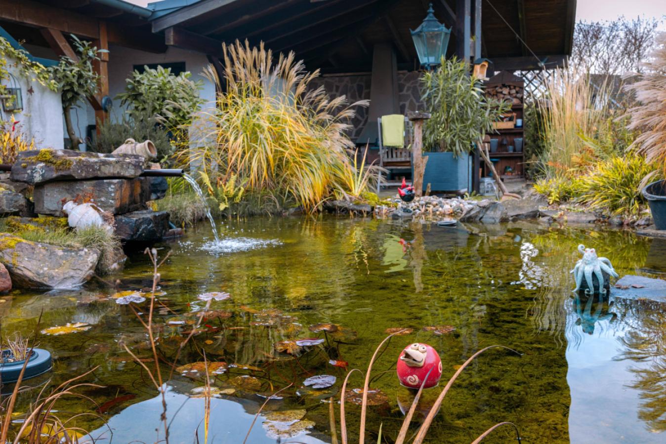 Toll angelegter Teich