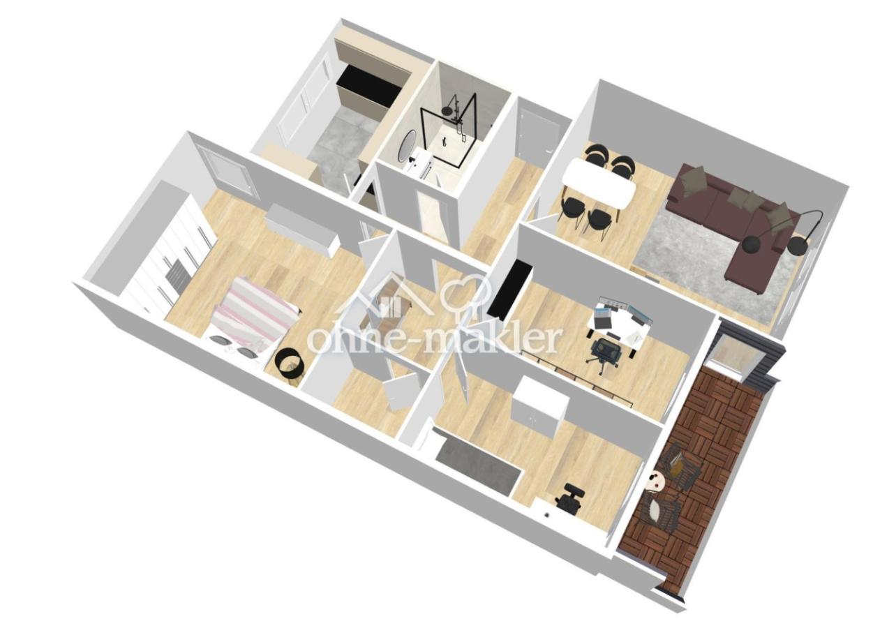 3D Grundrissansicht 2