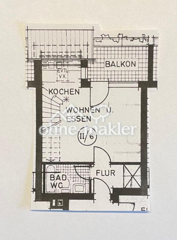 Grundriss Wohnen / Essen