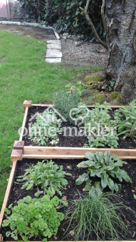 Teilansicht des Gartens