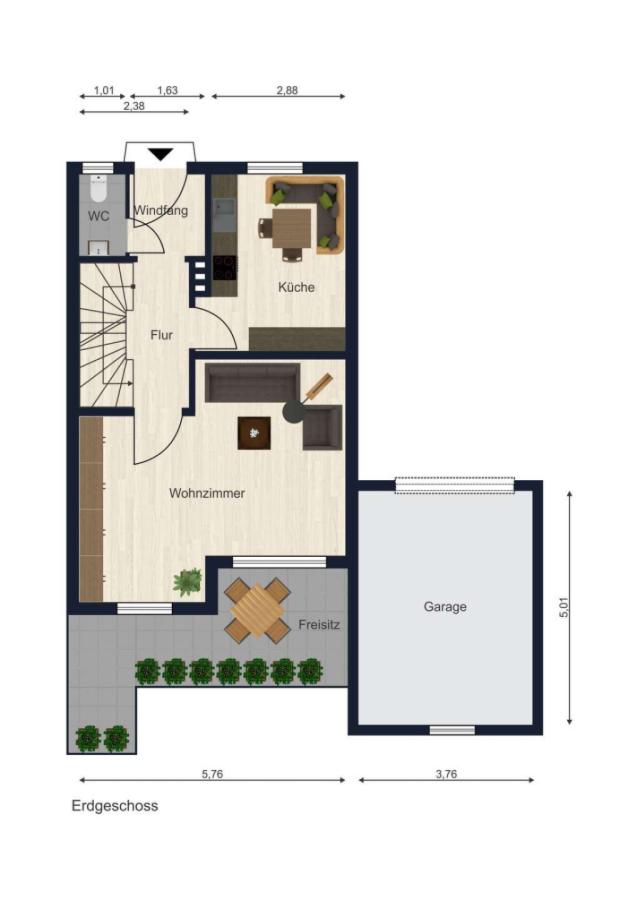 Grundrisse Erdgeschoss