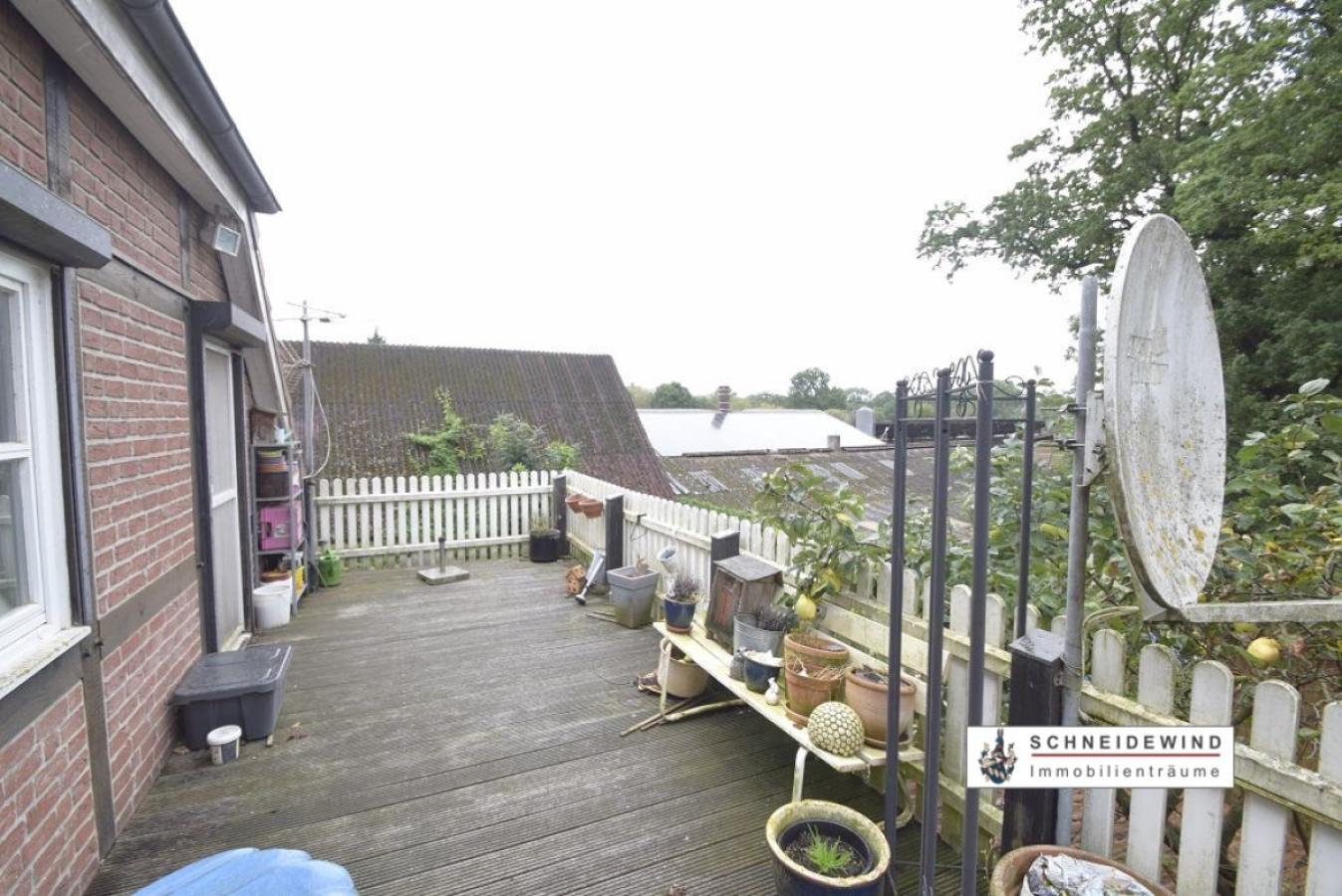 Balkon mit Blick zur Nordseite