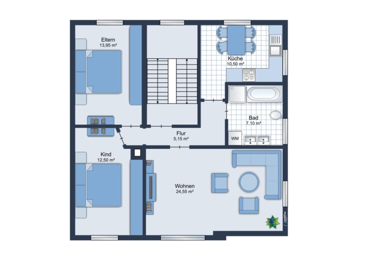 Grundriss Obergeschoss