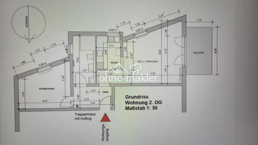 Grundriss der Wohnung
