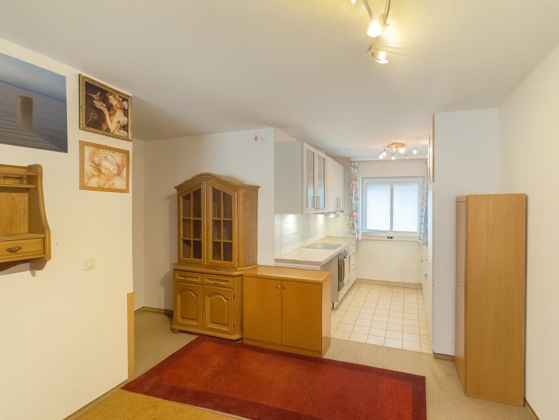 Wohnzimmer Blick offfene Küche