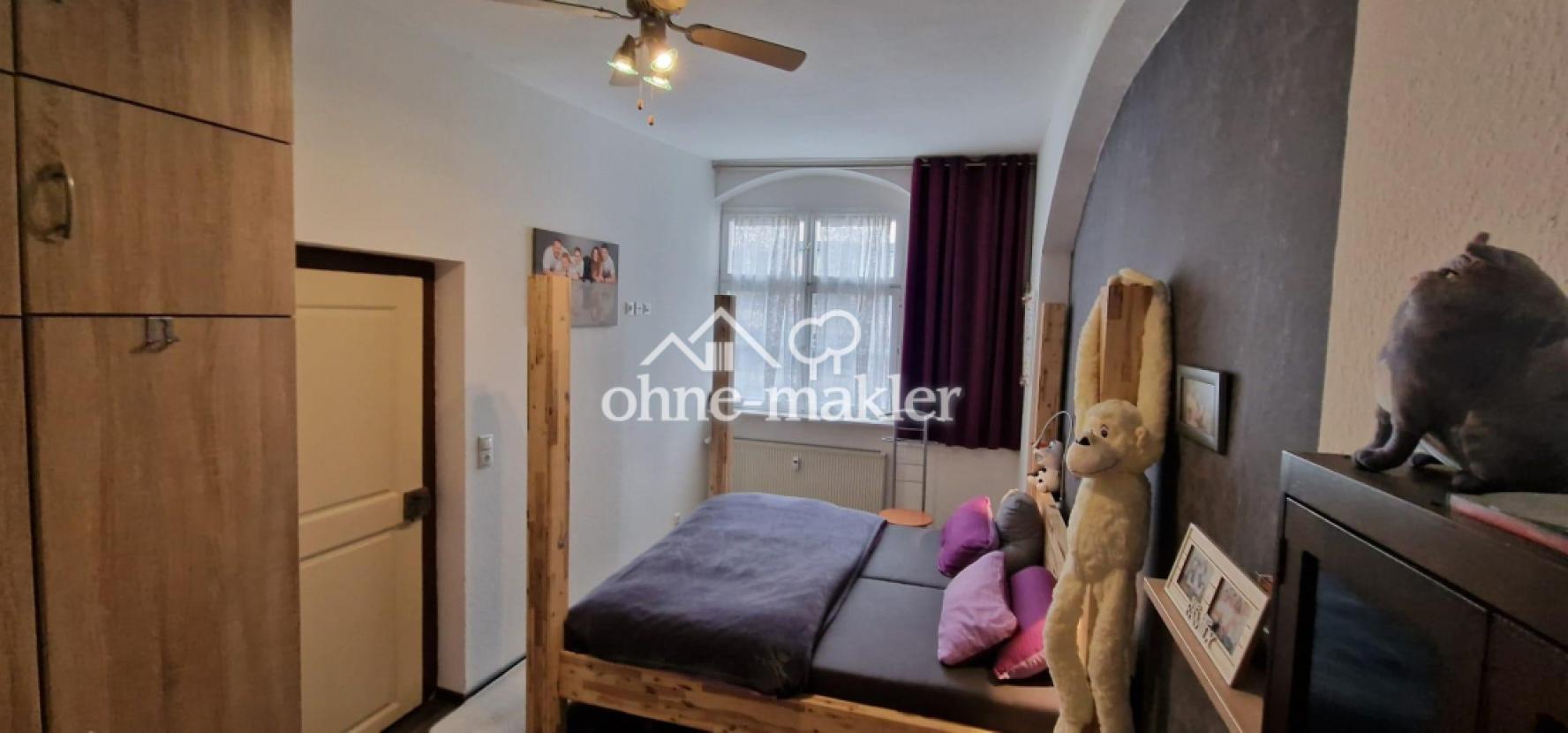 Schlafzimmer mit Ventilator