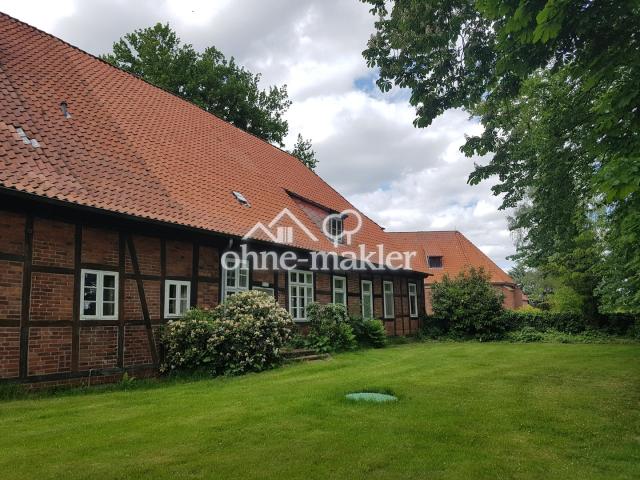 Linke Hausseite von hinten