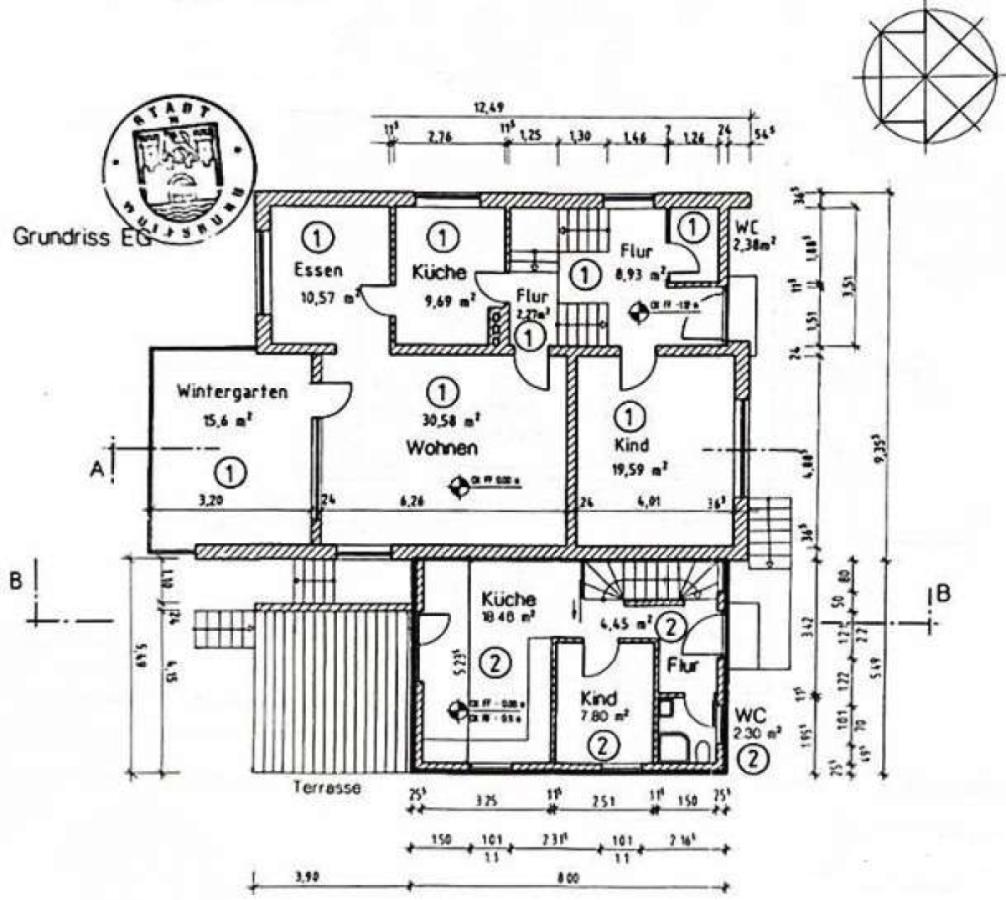 Grundriss EG u. Hochparterre