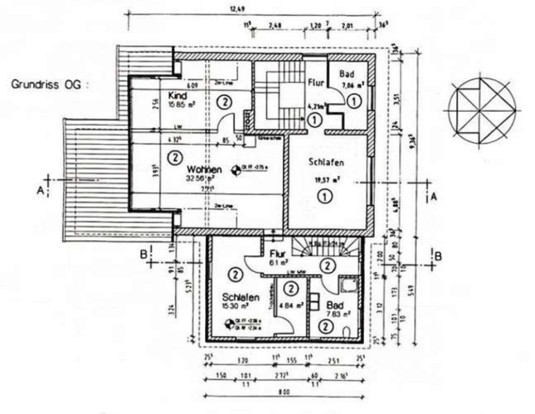 Grundriss Obergeschoss